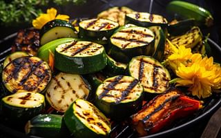 What are some tips for grilling zucchini and squash to retain their natural flavors?